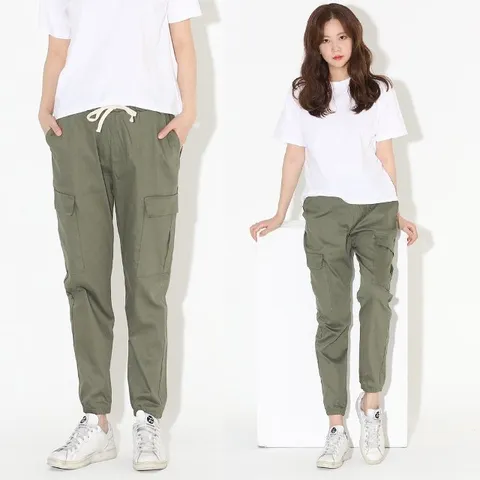 바비비 린넨 카고 팬츠 넨팬츠 마바지 조거 린넨카고