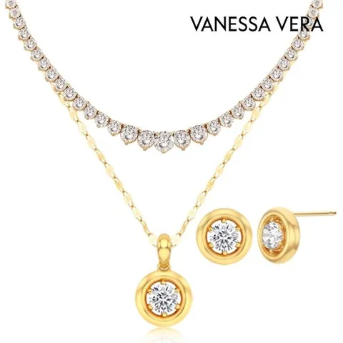 바네사베라  18K 다이아몬드 컷 M  20캐럿 테니스 목걸이