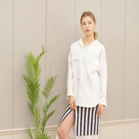 데일리라운지 후드 블라우스 1종