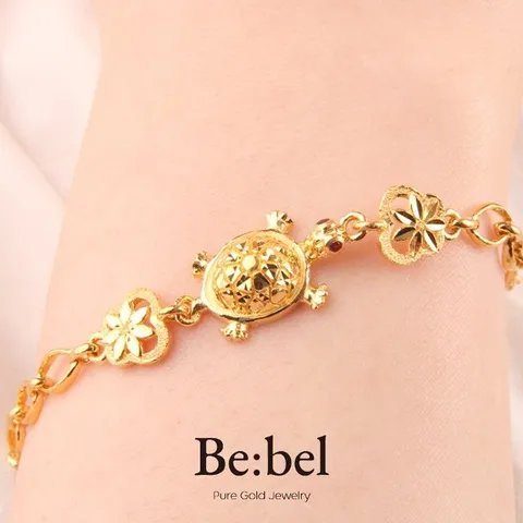 순금팔찌 11.25g(3돈 세돈) 24k 여자 디자인 여성 거북이 비벨