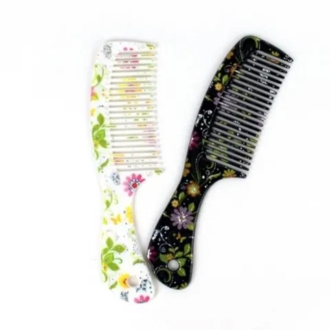 도끼빗 곱슬머리용 수영장 헤어빗 꽃모양 헤어브러시 스타일링 빗 (WFJ6XZB)