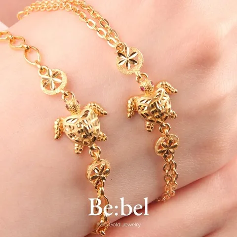 순금팔찌 11.25g(3돈 세돈) 24k 여자 디자인 여성 거북이 비벨