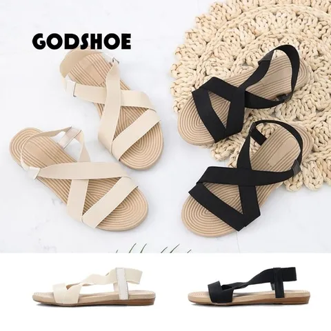 갓슈 엘라스틱 크로스밴딩 샌들 가벼운샌들