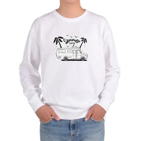 맨투맨 전사이즈 야자수 썸머 여름캠프 해변 디자인 (WFH30ZU)