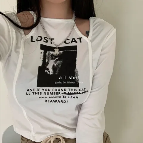 로스트홀터넥트임크롭긴팔티CT