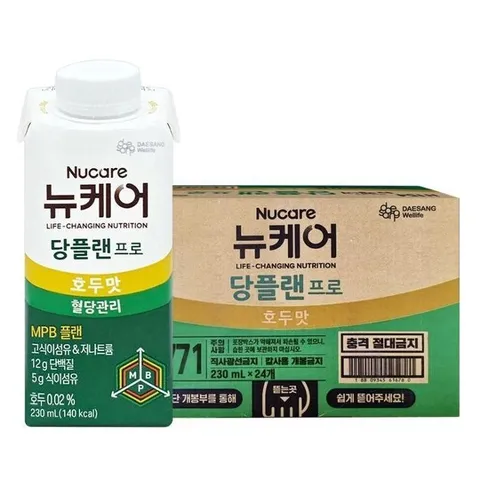 뉴케어 당플랜 프로 호두맛 230ml 48팩 당 식이관리 영양식 D