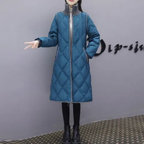 비니브 럼버스 퀼팅 롱패딩