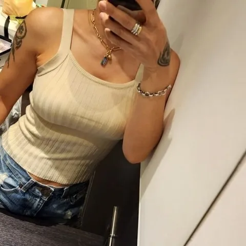 아이보리 여자 데일리 크롭 니트 클래식 (WFHMS2D)