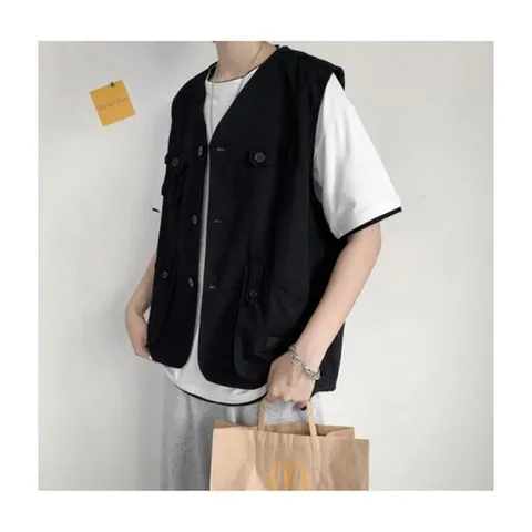 남자여름베스트 1P 3컬러 트렌드 셀라 민소매 데일리 (WFGGOGG)