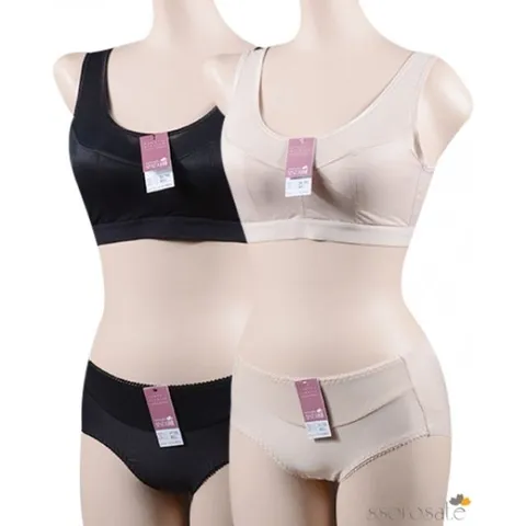 [쏘로사떼][ST1701]노와이어 런닝형 브라팬티세트