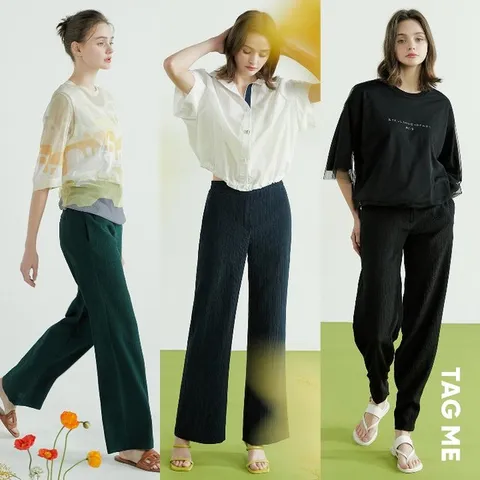 태그미 크레이프팬츠3종