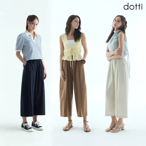 26SS 도티 여성 썸머 커브드 쿨팬츠 3종 (D6N8W)