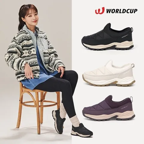 쇼핑엔티 단독 [월드컵] 여성 패딩 슬립온_슬립마운틴