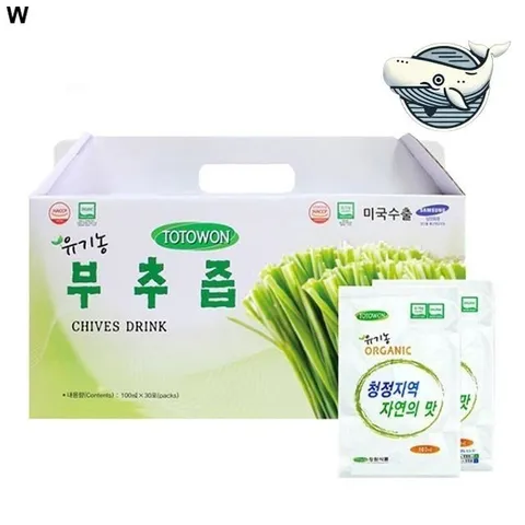 부추즙 건강한 즙 100mL 포장 자연의