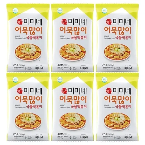 미미네 어묵많이 국물떡볶이 570g x 6봉