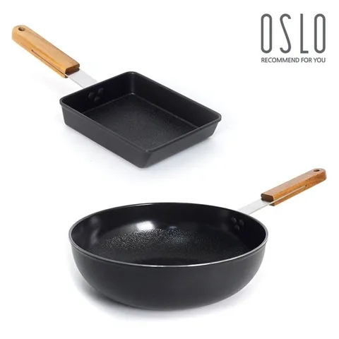 오슬로 IH 인덕션 후라이팬 2종(사각+28궁중)
