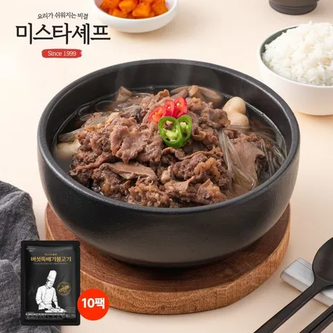 미스타셰프 버섯뚝배기불고기 400g 10팩