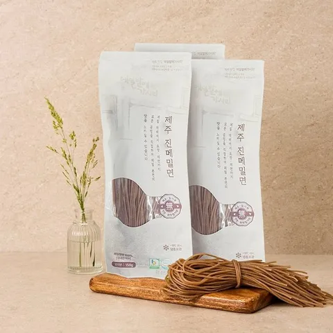 제철진미x메밀밭에가시리 제주 진메밀면 150g 7팩 온면패키지