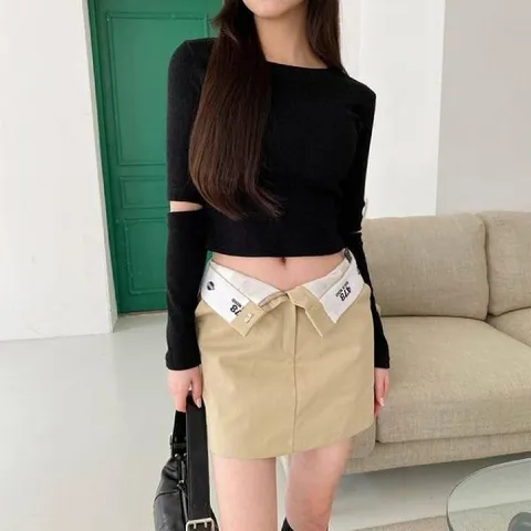 크롭맨투맨 미페츠 여성맨투맨 여성반팔티셔츠 티 (WFK7OF6)