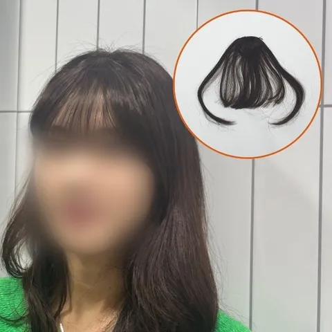 시스루뱅 앞머리 부분가발 자연갈색 (WFHZ0X4)