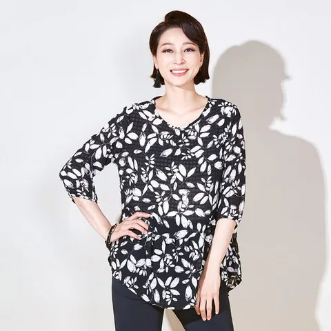 마담엘레강스 로리타 시어서커 블라우스