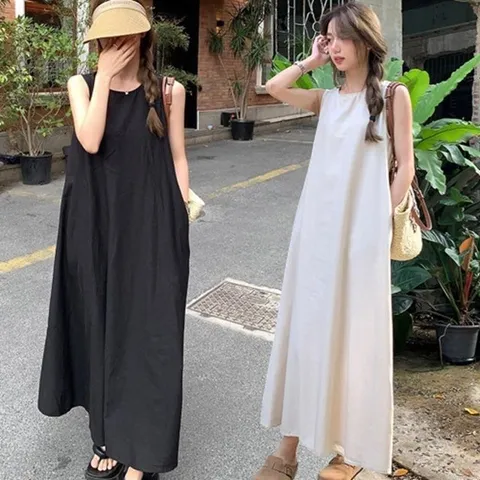 여친룩 롱원피스 99 여자원피스 여성원피스 스판 면 (WFHMIUU)