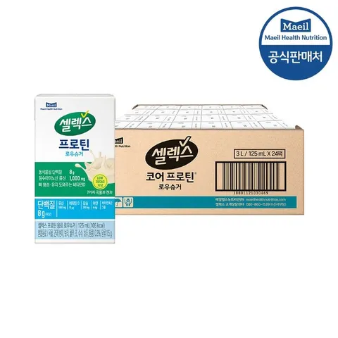 셀렉스 마시는 프로틴 TBA 로우슈거 125ML 24팩 x 1박스