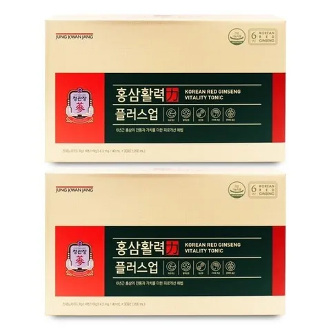 [정관장] 정관장 홍삼활력 플러스업 40ml x 30포 X 2박스 I
