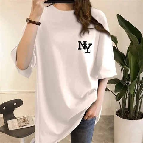 박시 반팔 티셔츠 여성 루즈핏 레터링 박시티 s-06e