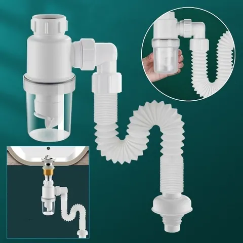 자동 배수구 트랩 만능배수구트랩 세면대 하수구트랩 (WCA0EA9)