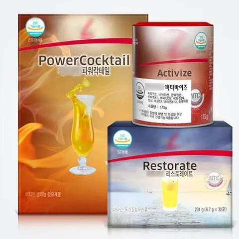 독일PM쥬스 2종세트 파워칵테일+리스토레이트 x2SET (AD)