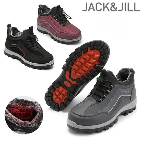 [누적판매10,000개] 유광신상! 잭앤질 털안감 방한트래킹화 미끄럼방지 러버창(JD3770)