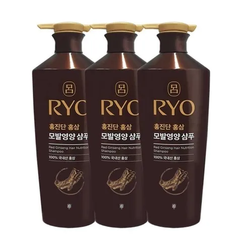 려 홍진단 홍삼 모발영양 샴푸 820ml x3