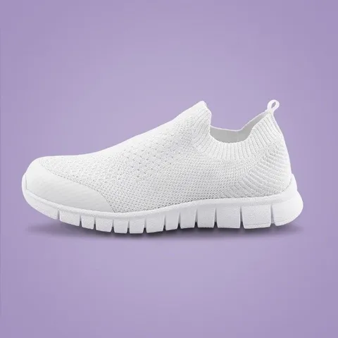 깃털 가벼운 편한 신발 화이트/블랙/깃털 가벼 (WFIMO07)