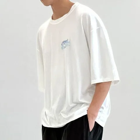 캐주얼 그래픽티셔츠 여름 남성 그래피티반팔티 (WFINO8N)