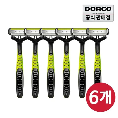 도루코 페이스4 플러스 휴대용면도기 6p/일회용면도기