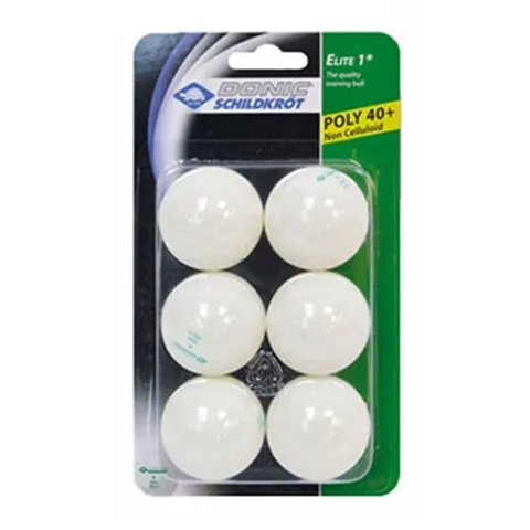 도닉 탁구공 1성 엘리트 40+ 6개입 1P 훈련 경기 시합 (WFJUE8P)