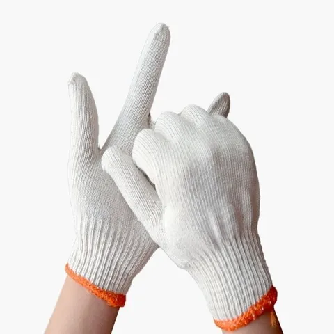 안전제일 공사장 노무 작업용 A급 면사장갑 12켤레 (WFI16K8)