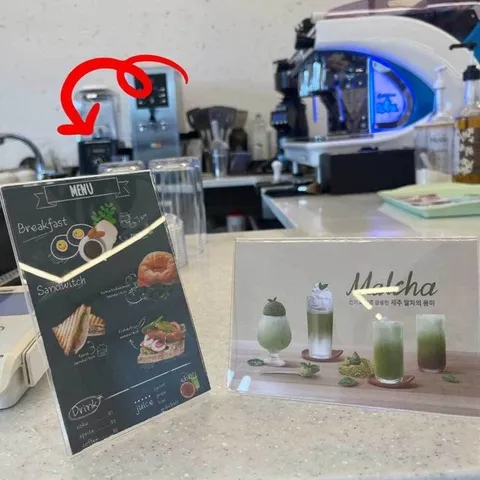 A6 세로형 아크릴 판 사무실 알림판 꽂이 상품광고 (WFIIXO8)