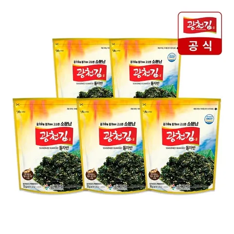 [광천김] 소문난 돌자반 70g x 5봉