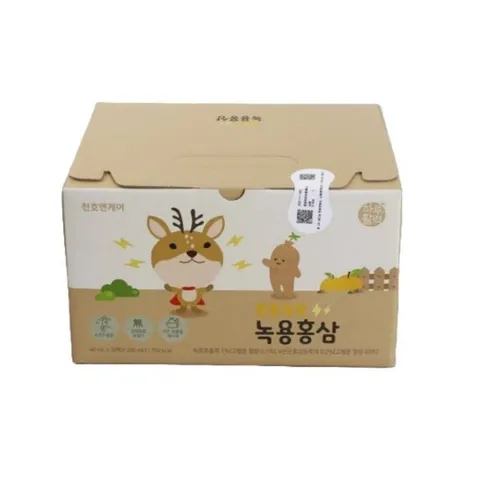 [천호엔케어] 녹용전지 6년근 홍삼액 어린이 튼튼쑥쑥 녹용홍삼 40ml X 30개입 1박스 /SJ