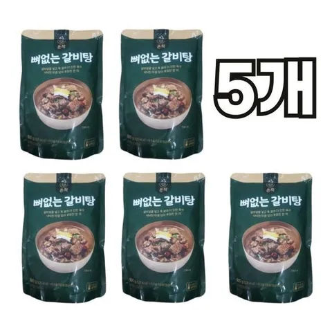 온작 이영자 뼈없는 갈비탕 900g X 5팩 밀키트 보양 간편식