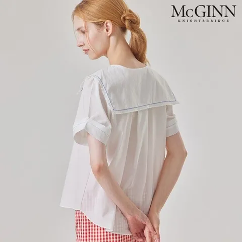 매긴 세일러 카라 스티치 블라우스_MI6M1BL5621