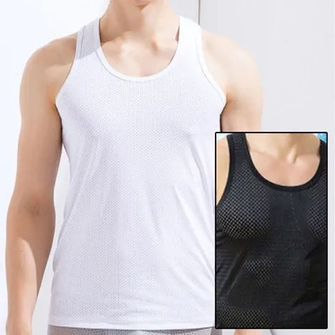 남자 남성 여름 시원한 아이스 쿨 매쉬 속옷 (WFIKVJA)