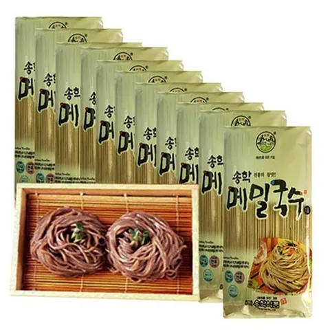 송학) 메밀국수-1박스(1kgx10개) (100인분)소바국수,업소전문용