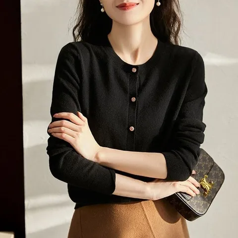 컬러 여성가디건 여자 라운드 봄 가을 간절기 가디건