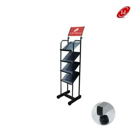 카다로그 스탠드 CDS-404 A4 4단 바퀴추가 블랙 (WFHM0Z9)