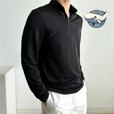 여름 스포츠 집업 남자 긴팔 티셔츠 캐주얼 (WFH756T)