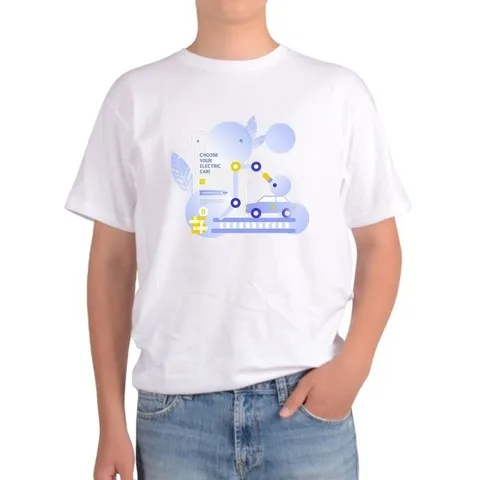 오트밀 반팔티 스마트시티 전기차 충전시스템 (WFFZSQY)