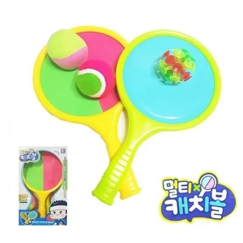 줄없는캐치볼 양면라켓 놀이터 레저용 줄없는 유아운동세트 아빠랑 (WFKC0J3)